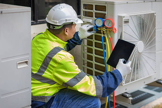 Professional Hvac technician working in Marcellus, MI